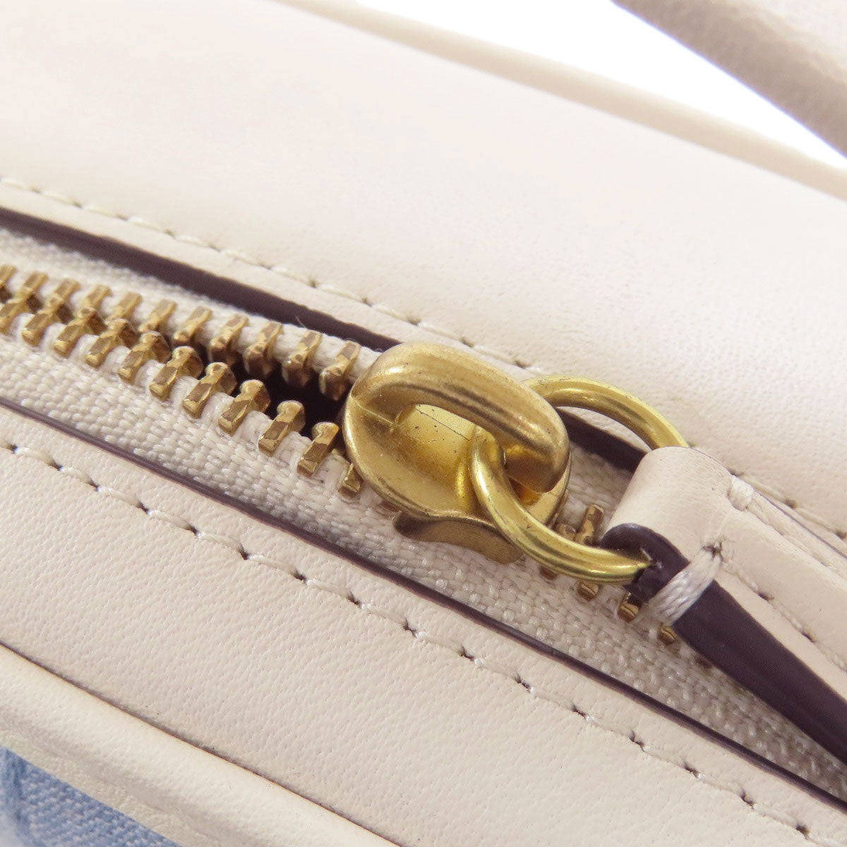 COACH コーチ C4688 シグネチャー 2WAY ハンドバッグ デニム レディース 中古
