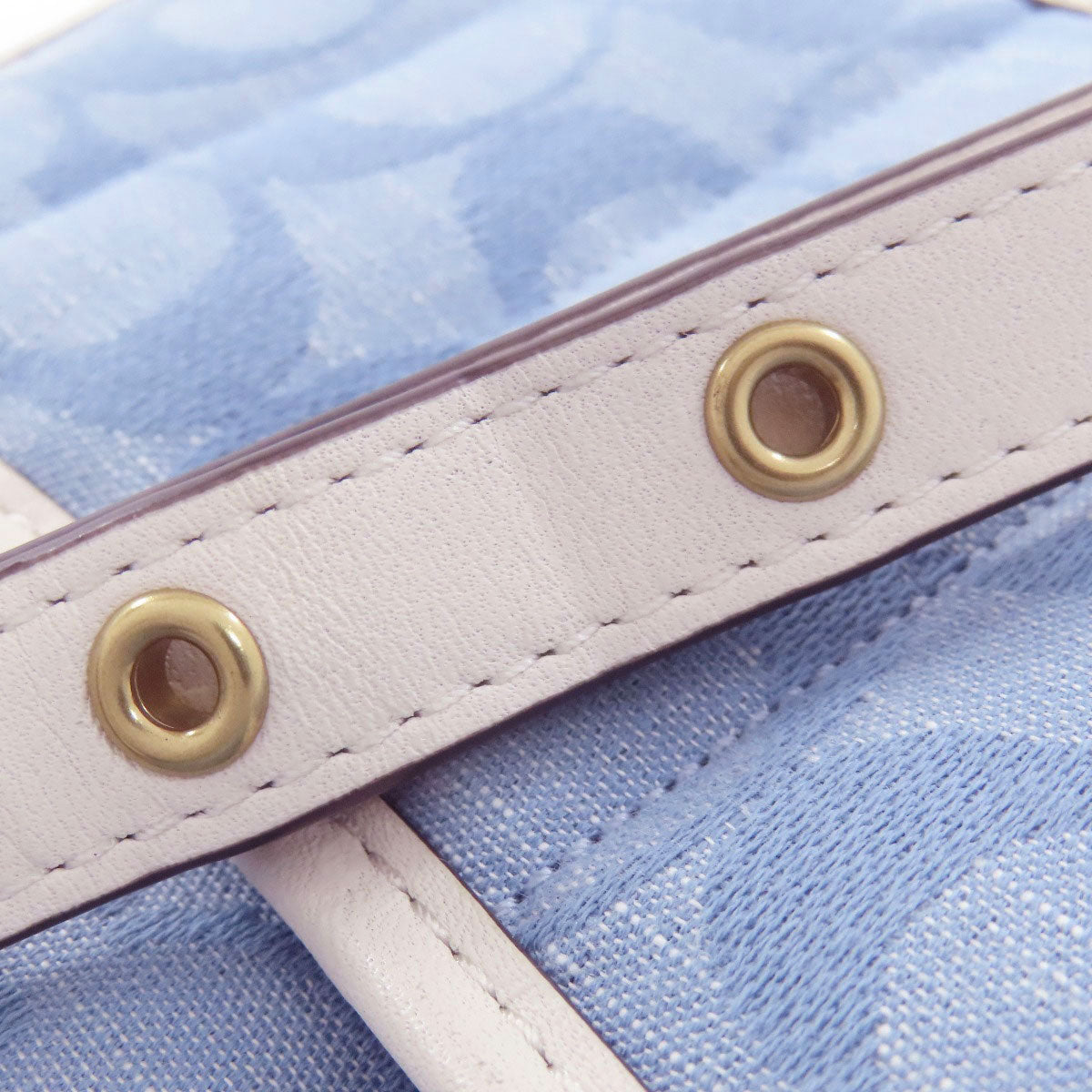 COACH コーチ C4688 シグネチャー 2WAY ハンドバッグ デニム レディース 中古
