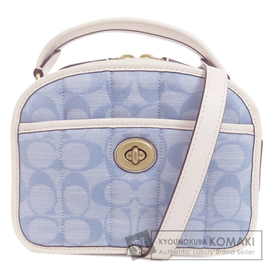 COACH コーチ C4688 シグネチャー 2WAY ハンドバッグ デニム レディース 中古