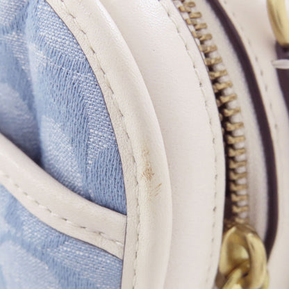 COACH コーチ C4688 シグネチャー 2WAY ハンドバッグ デニム レディース 中古