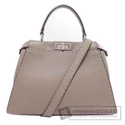 FENDI フェンディ ピーカブー セレリア 2WAY ハンドバッグ カーフ レディース 中古