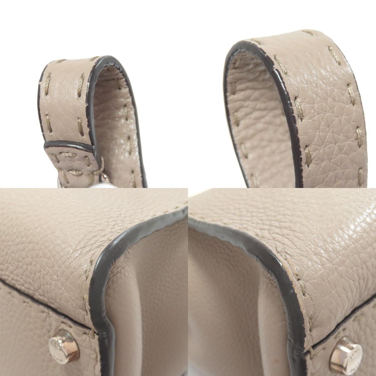 FENDI フェンディ ピーカブー セレリア 2WAY ハンドバッグ カーフ レディース 中古