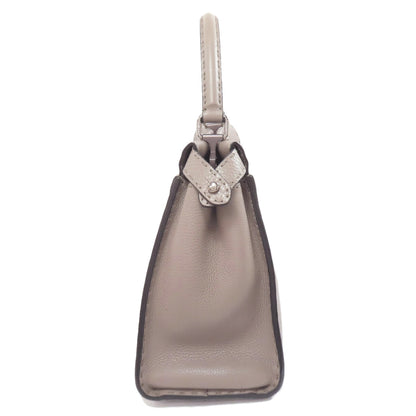 FENDI フェンディ ピーカブー セレリア 2WAY ハンドバッグ カーフ レディース 中古