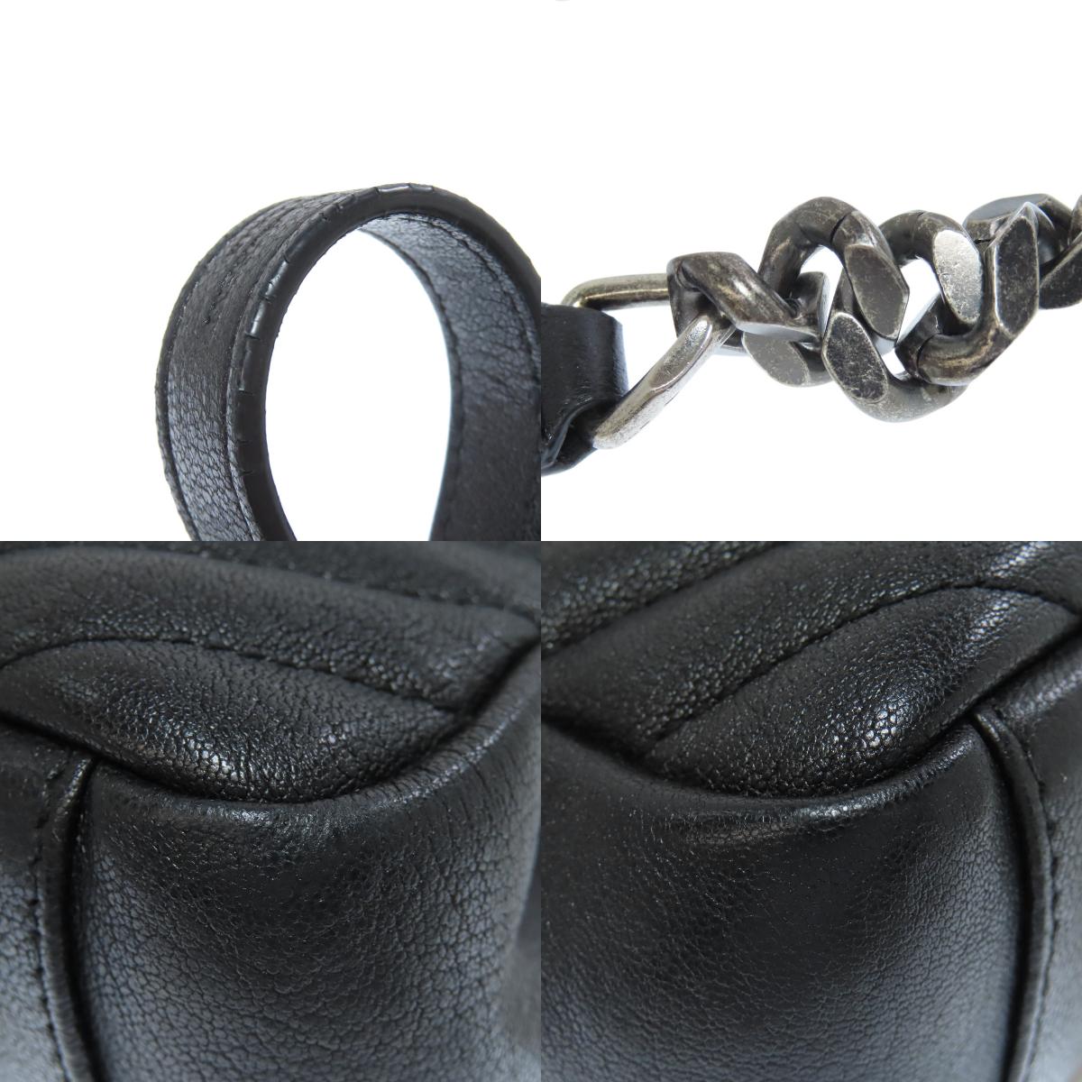 YVES SAINT LAURENT イヴ・サンローラン カサンドラ ショルダーバッグ レザー レディース 中古