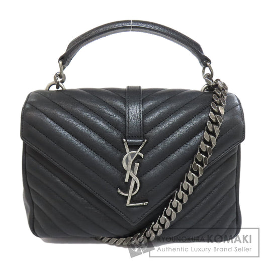 YVES SAINT LAURENT イヴ・サンローラン カサンドラ ショルダーバッグ レザー レディース 中古