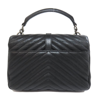 YVES SAINT LAURENT イヴ・サンローラン カサンドラ ショルダーバッグ レザー レディース 中古