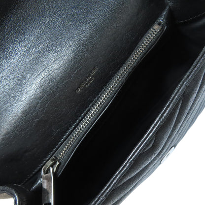 YVES SAINT LAURENT イヴ・サンローラン カサンドラ ショルダーバッグ レザー レディース 中古