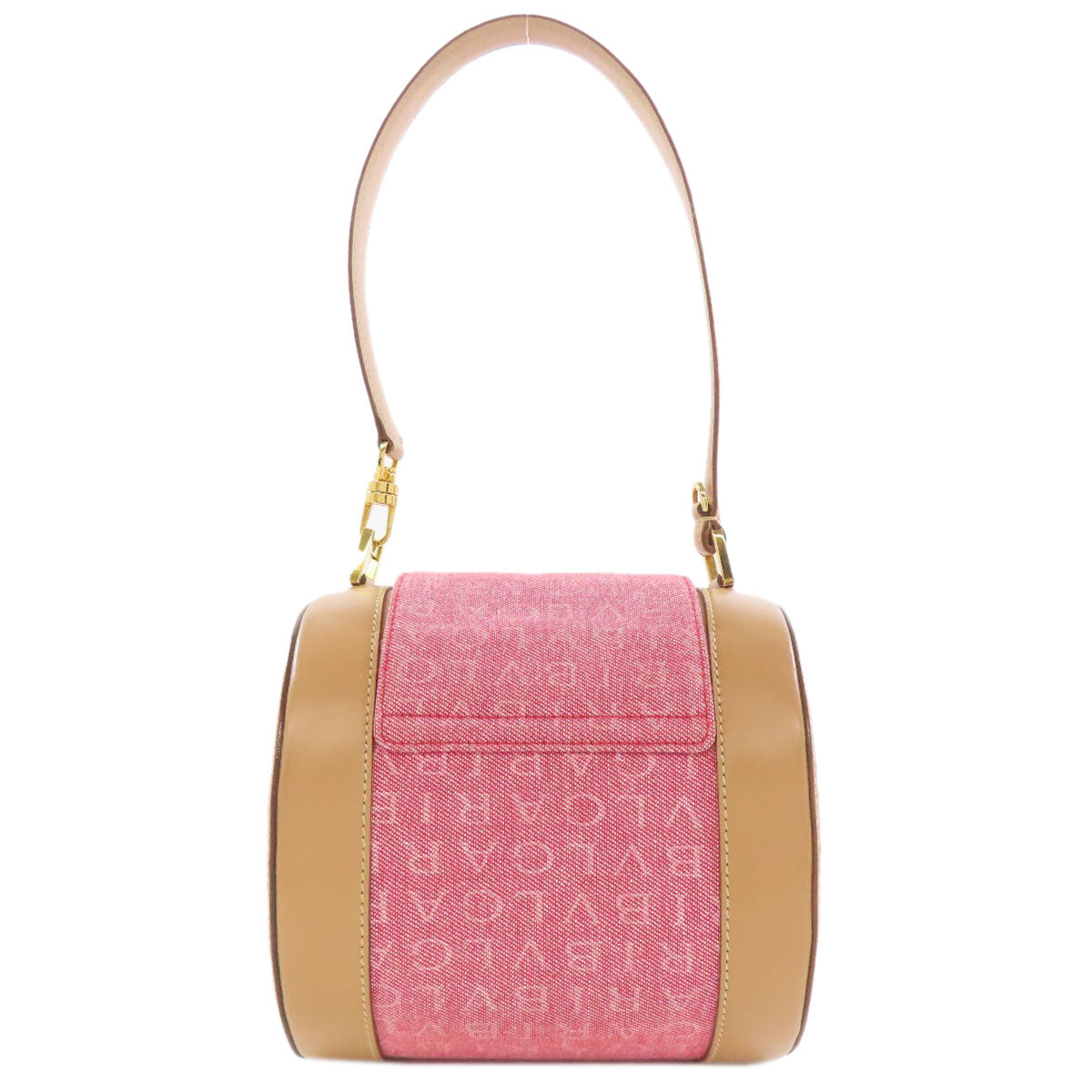 BVLGARI ブルガリ ロゴマニア ハンドバッグ キャンバス レディース 中古