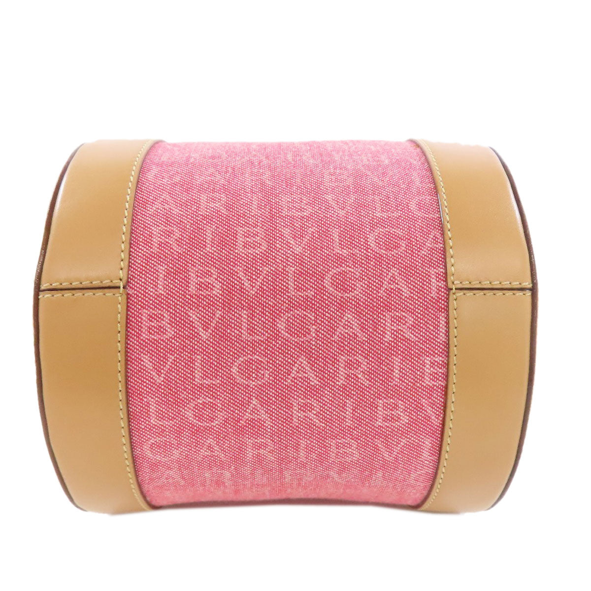 BVLGARI ブルガリ ロゴマニア ハンドバッグ キャンバス レディース 中古