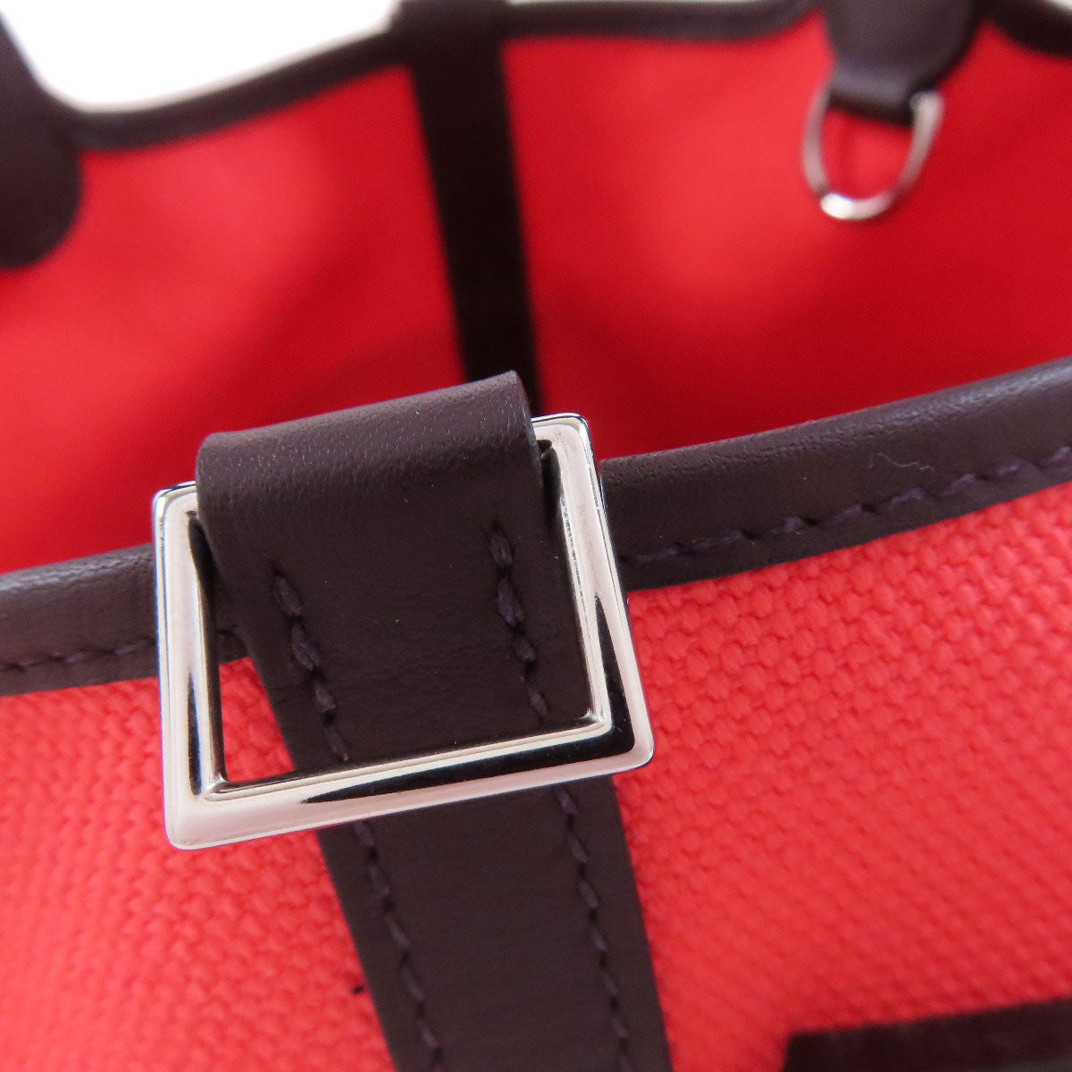 HERMES エルメス ピコタンロックPM シルバー金具 ハンドバッグ トワルアッシュ レディース 中古