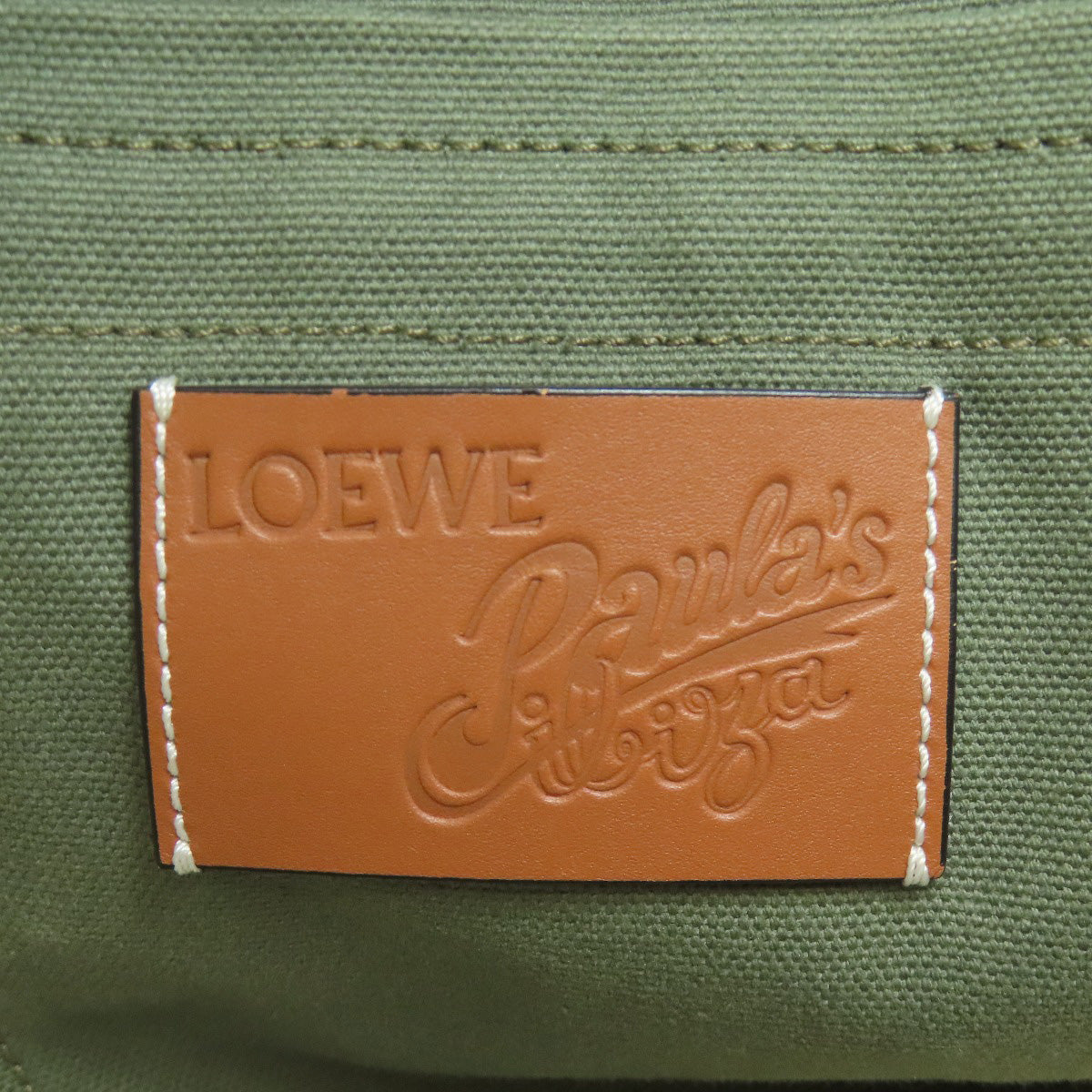 LOEWE ロエベ パウラズイビザ トートバッグ キャンバス レディース 中古