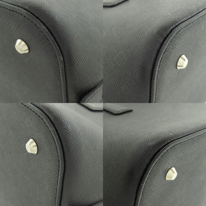 BURBERRY バーバリー ロゴ ハンドバッグ レザー レディース 中古