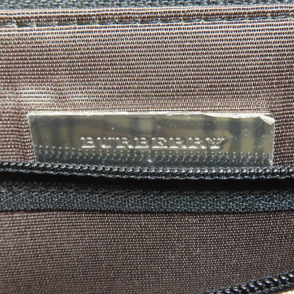 BURBERRY バーバリー ロゴ ハンドバッグ レザー レディース 中古