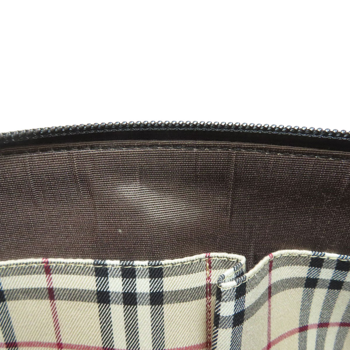 BURBERRY バーバリー ロゴ ハンドバッグ レザー レディース 中古