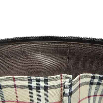 BURBERRY バーバリー ロゴ ハンドバッグ レザー レディース 中古