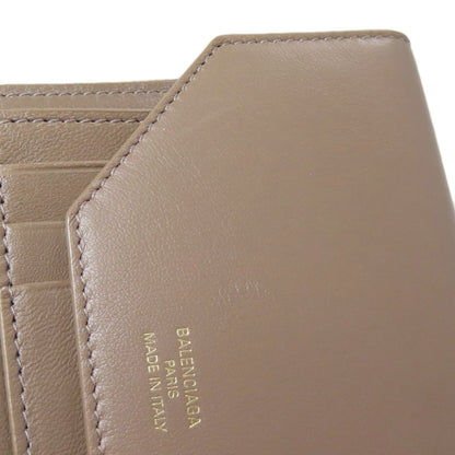 BALENCIAGA バレンシアガ 753762 ロゴ 二つ折り財布（小銭入れあり） レザー レディース 中古