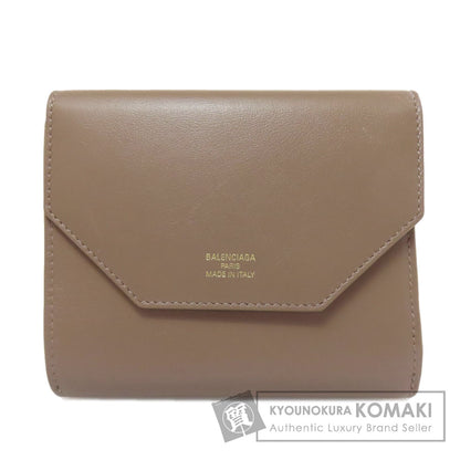BALENCIAGA バレンシアガ 753762 ロゴ 二つ折り財布（小銭入れあり） レザー レディース 中古