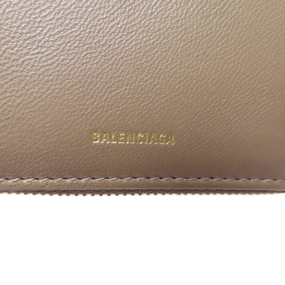 BALENCIAGA バレンシアガ 753762 ロゴ 二つ折り財布（小銭入れあり） レザー レディース 中古