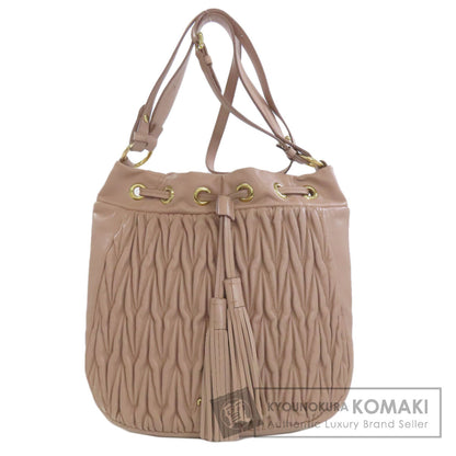 MIUMIU ミュウミュウ ワンショルダー マテラッセ 2WAY ショルダーバッグ レザー レディース 中古