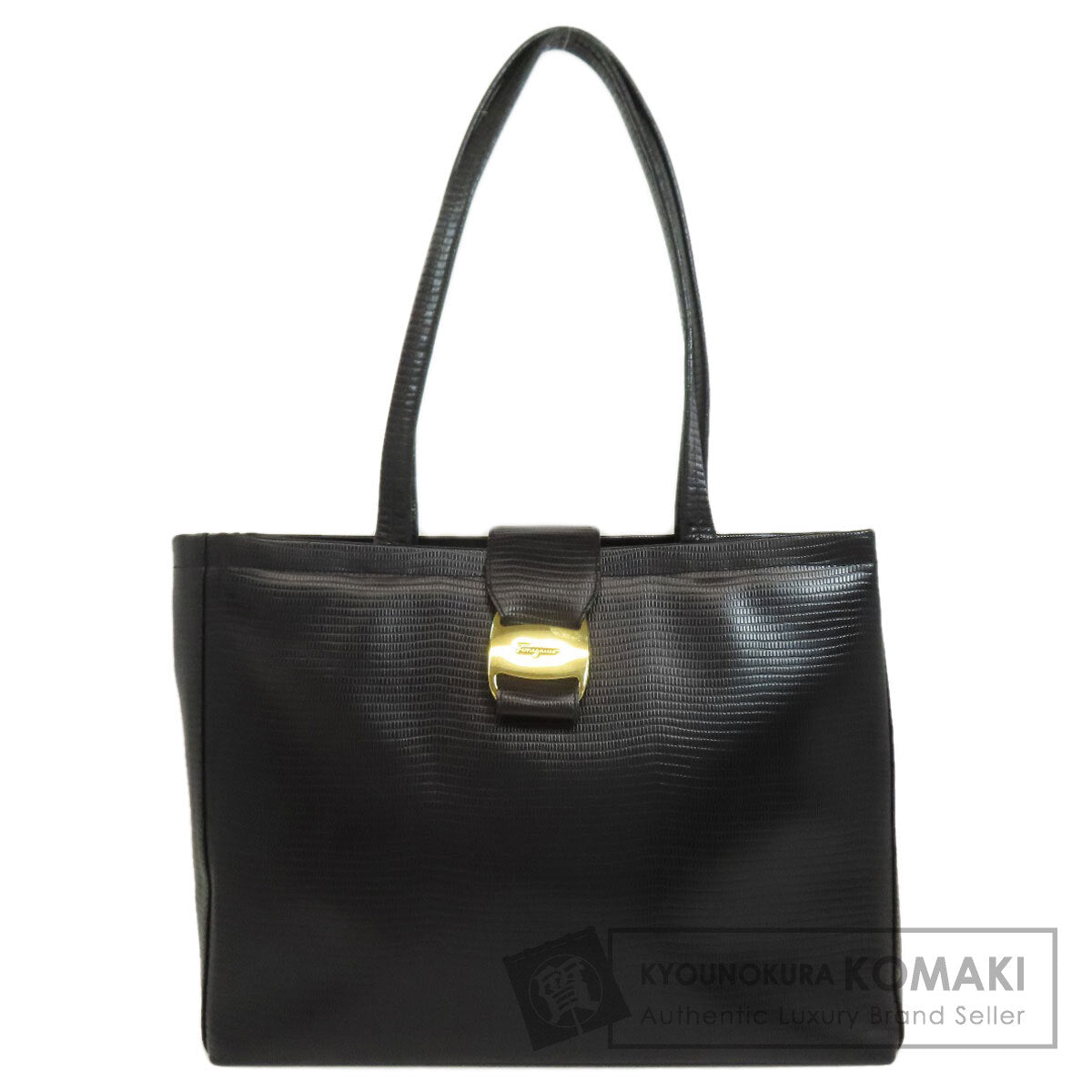 Salvatore Ferragamo サルヴァトーレフェラガモ ロゴ トートバッグ レザー レディース 中古