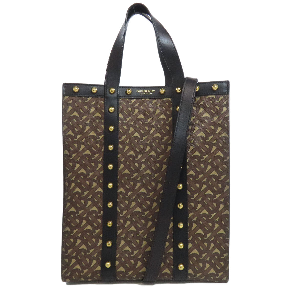 BURBERRY バーバリー TBロゴ 2WAY トートバッグ PVC レディース 中古