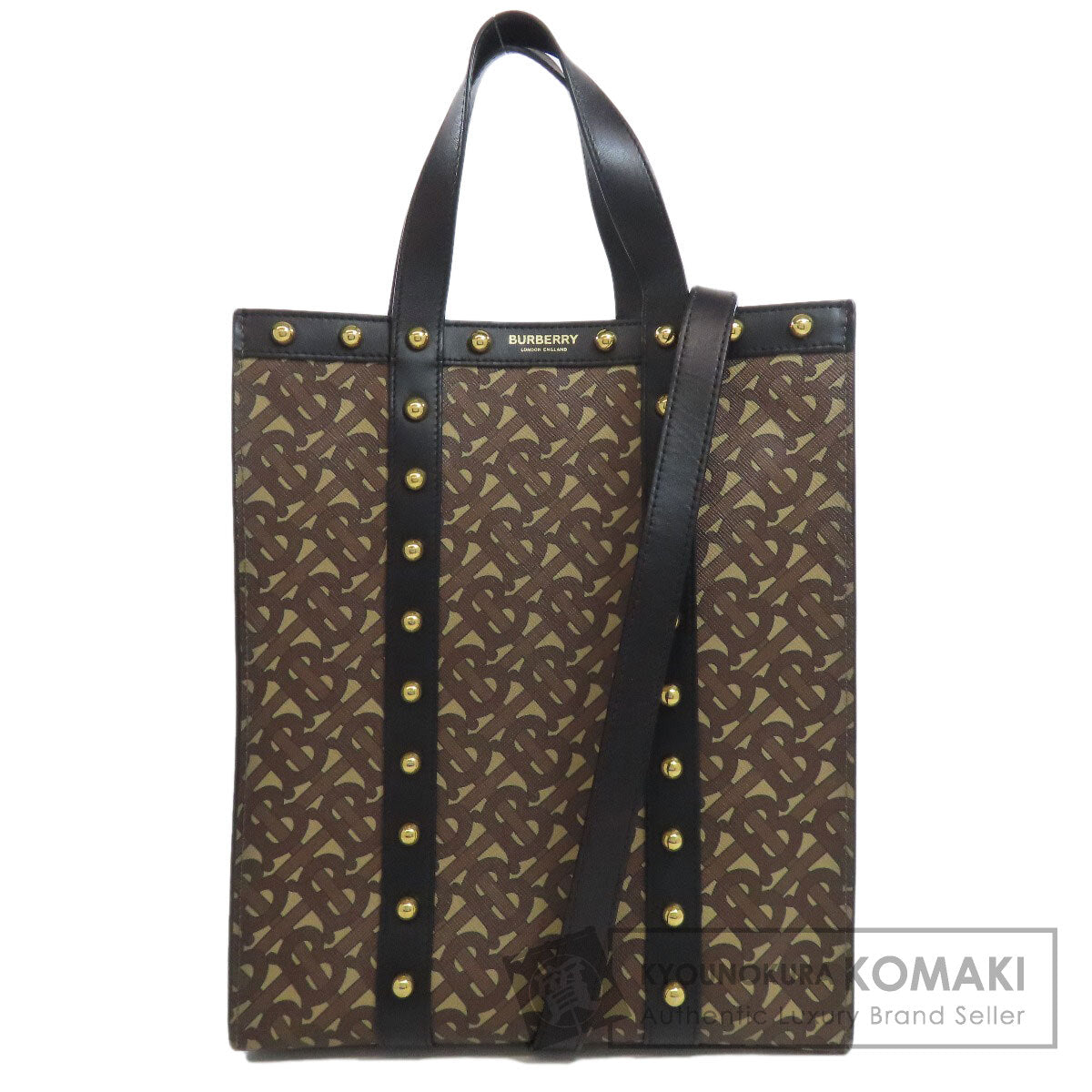 BURBERRY バーバリー TBロゴ 2WAY トートバッグ PVC レディース 中古