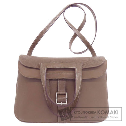 HERMES エルメス アルザン31 エトープ シルバー金具 ショルダーバッグ トリヨン レディース 中古
