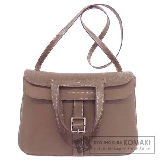 HERMES エルメス アルザン31 エトープ シルバー金具 ショルダーバッグ トリヨン レディース 中古