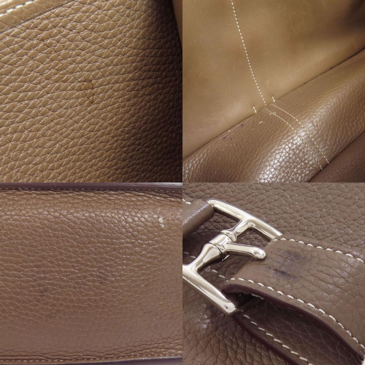 HERMES エルメス アルザン31 エトープ シルバー金具 ショルダーバッグ トリヨン レディース 中古