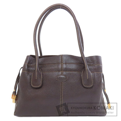 TODS トッズ ロゴ ハンドバッグ レザー レディース 中古