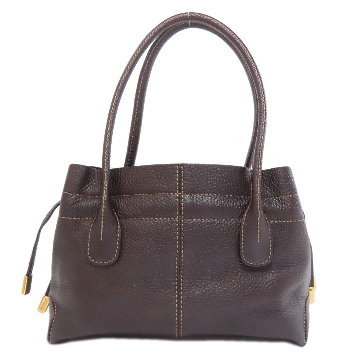 TODS トッズ ロゴ ハンドバッグ レザー レディース 中古