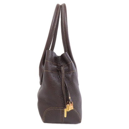 TODS トッズ ロゴ ハンドバッグ レザー レディース 中古
