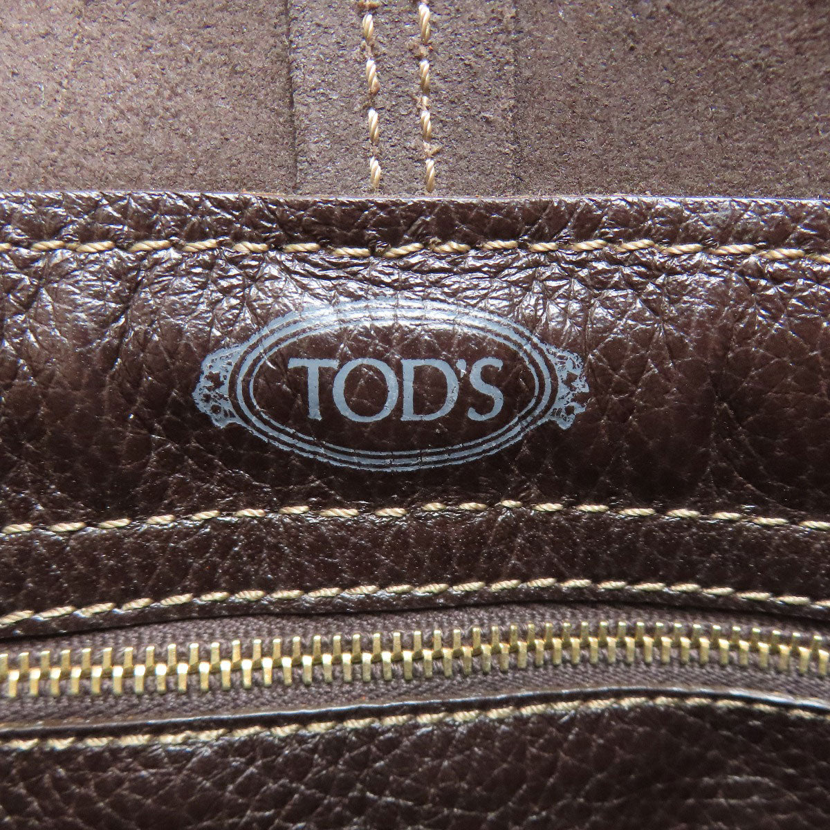 TODS トッズ ロゴ ハンドバッグ レザー レディース 中古