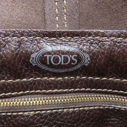 TODS トッズ ロゴ ハンドバッグ レザー レディース 中古