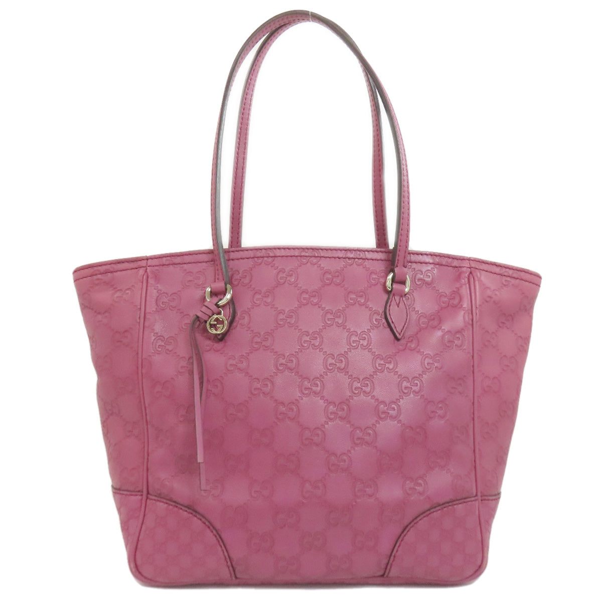 GUCCI グッチ 353119 GGシグネチャー シマ ハンドバッグ レザー レディース 中古