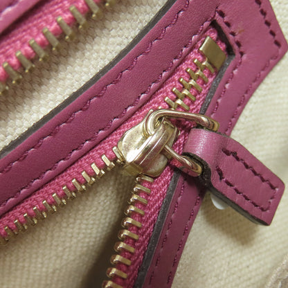 GUCCI グッチ 353119 GGシグネチャー シマ ハンドバッグ レザー レディース 中古