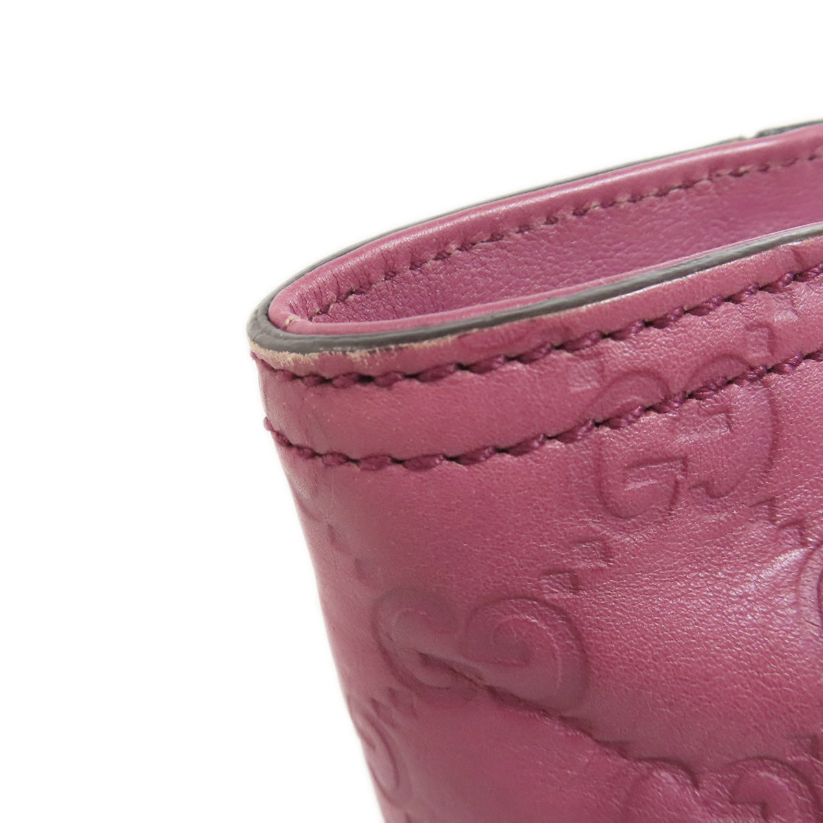 GUCCI グッチ 353119 GGシグネチャー シマ ハンドバッグ レザー レディース 中古