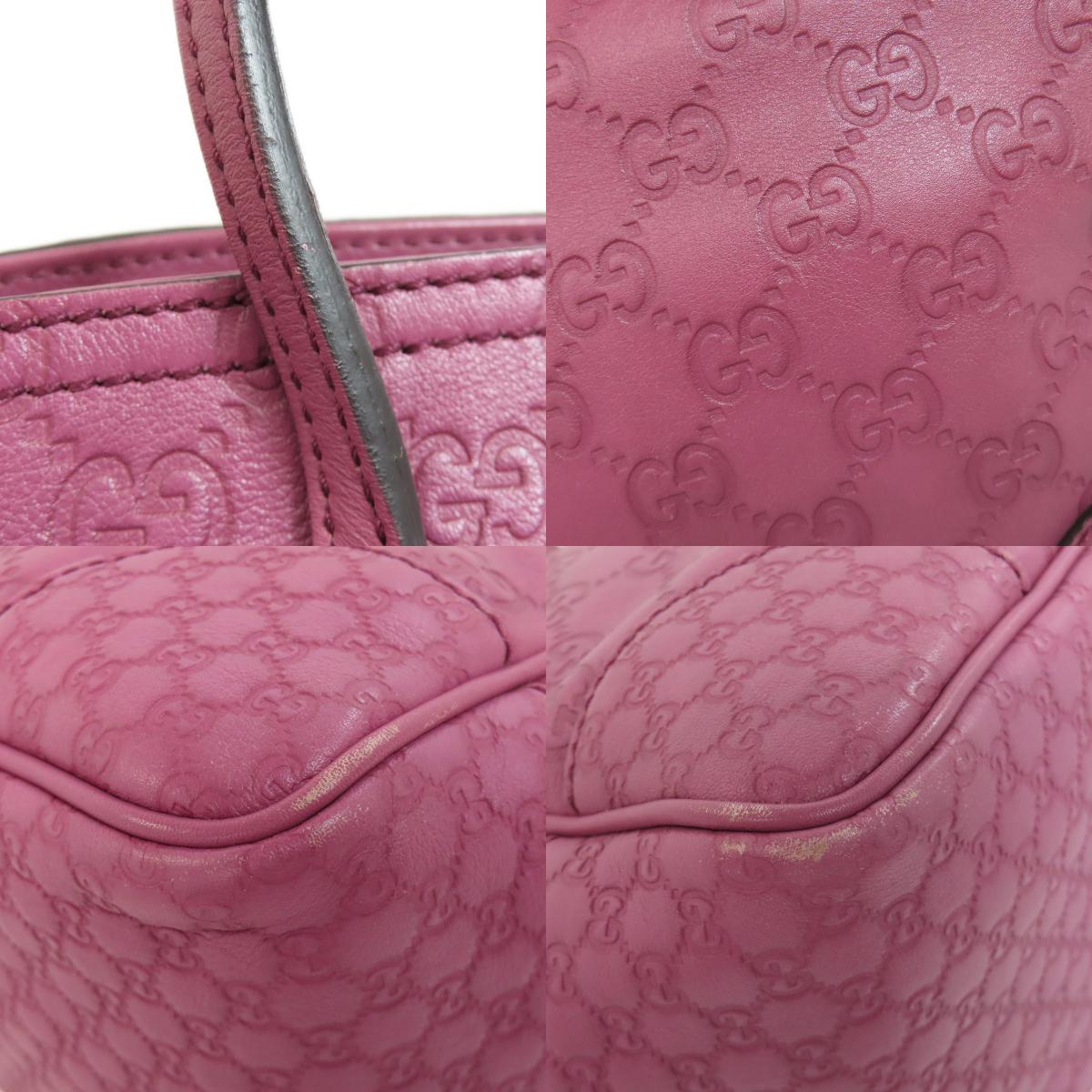 GUCCI グッチ 353119 GGシグネチャー シマ ハンドバッグ レザー レディース 中古
