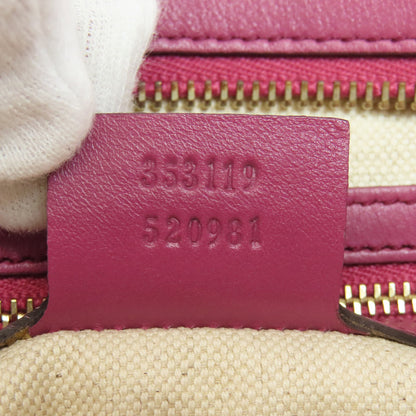 GUCCI グッチ 353119 GGシグネチャー シマ ハンドバッグ レザー レディース 中古