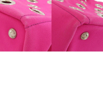 PRADA プラダ 1BG439 カナパミニ パンチング 2WAY ハンドバッグ キャンバス レディース 中古