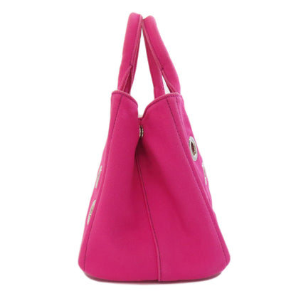 PRADA プラダ 1BG439 カナパミニ パンチング 2WAY ハンドバッグ キャンバス レディース 中古