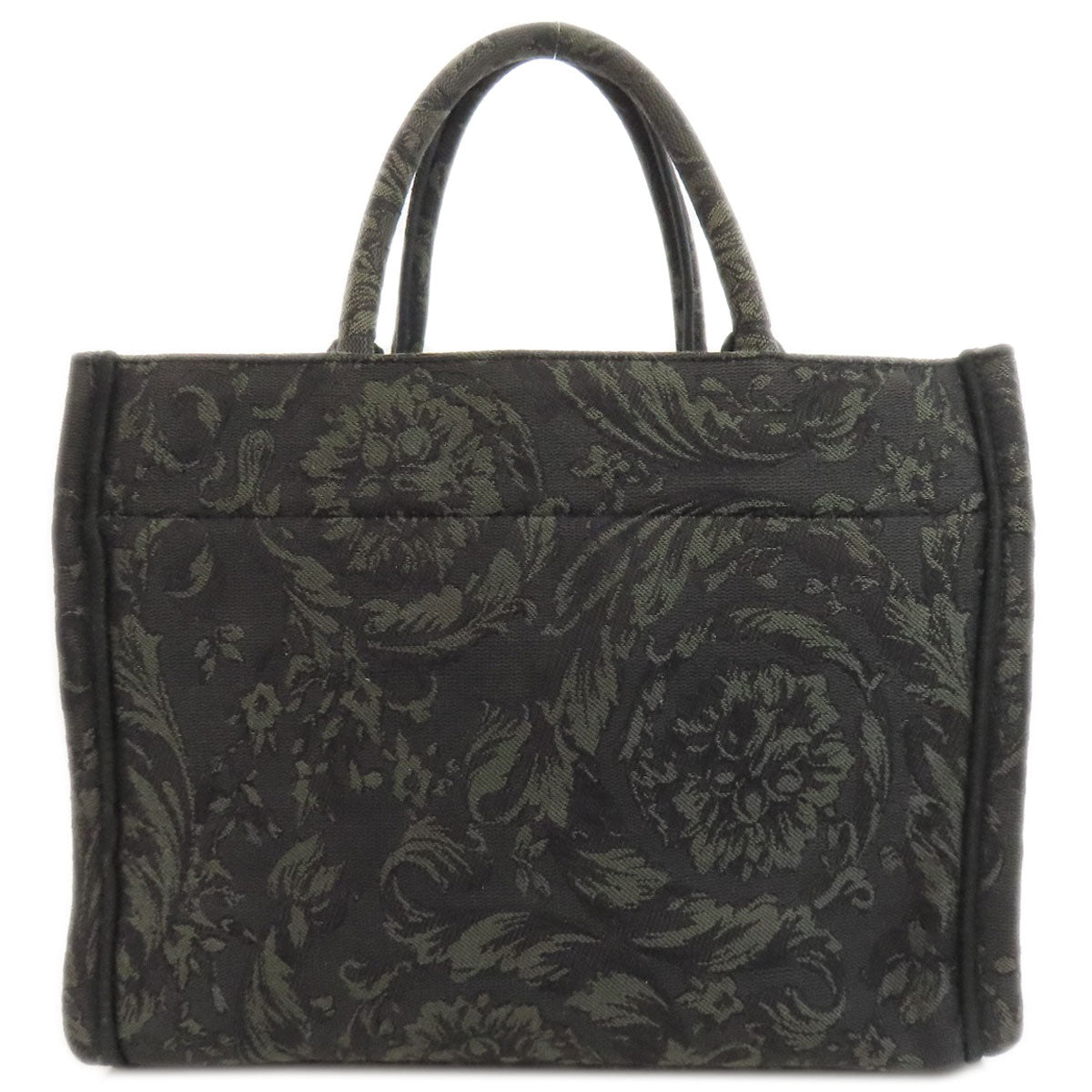 VERSACE ヴェルサーチ 2WAY ハンドバッグ キャンバス レディース 中古