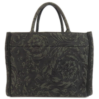 VERSACE ヴェルサーチ 2WAY ハンドバッグ キャンバス レディース 中古