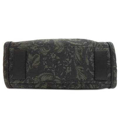 VERSACE ヴェルサーチ 2WAY ハンドバッグ キャンバス レディース 中古