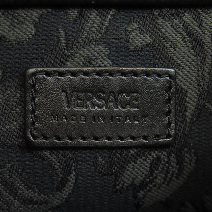VERSACE ヴェルサーチ 2WAY ハンドバッグ キャンバス レディース 中古