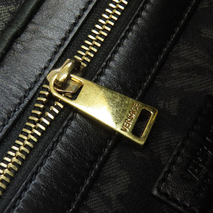 VERSACE ヴェルサーチ 2WAY ハンドバッグ キャンバス レディース 中古