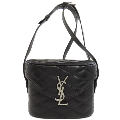 SAINT LAURENT サンローラン ロゴ ショルダーバッグ カーフ レディース 中古
