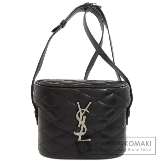SAINT LAURENT サンローラン ロゴ ショルダーバッグ カーフ レディース 中古