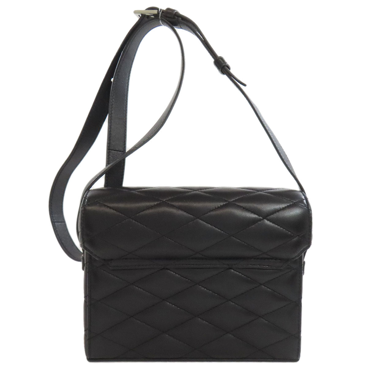SAINT LAURENT サンローラン ロゴ ショルダーバッグ カーフ レディース 中古