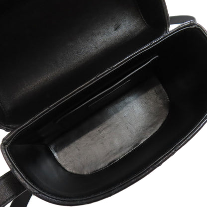SAINT LAURENT サンローラン ロゴ ショルダーバッグ カーフ レディース 中古